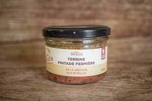 Terrine pintade fermière de la Gruyère aux morilles 150 g 